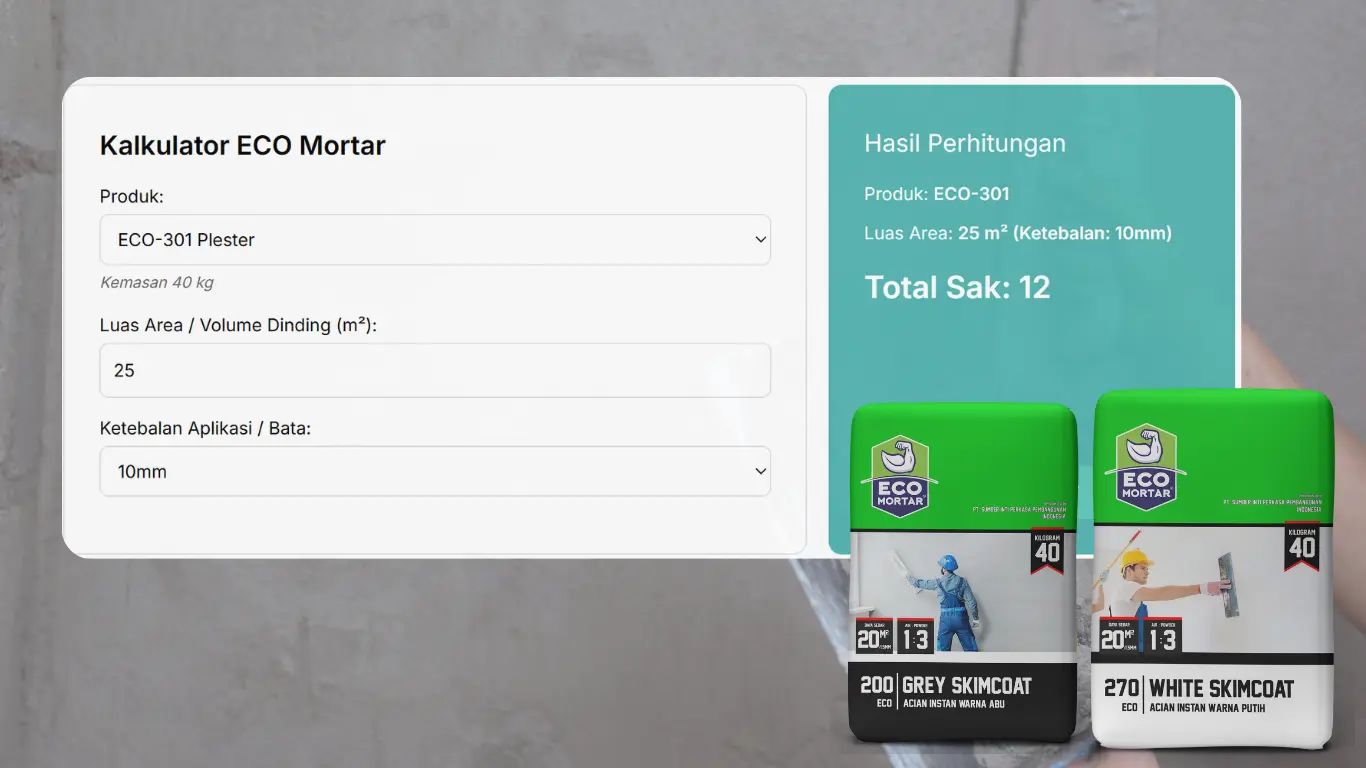cara hitung kebutuhan acian