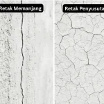 jenis retakan pada dinding