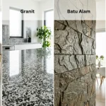 perbedaan keramik, granit, batu alam, dan big slab