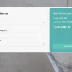 cara hitung kebutuhan plester
