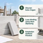 hitung kebutuhan perekat bata ringan