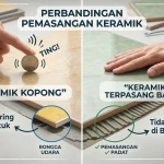 penyebab keramik kopong
